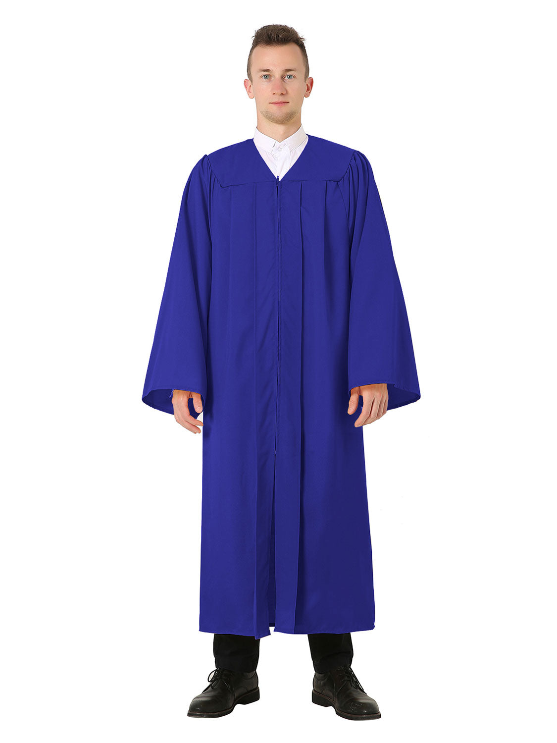 Unisex Matte Choir Robe for Church - 12 Colors Available