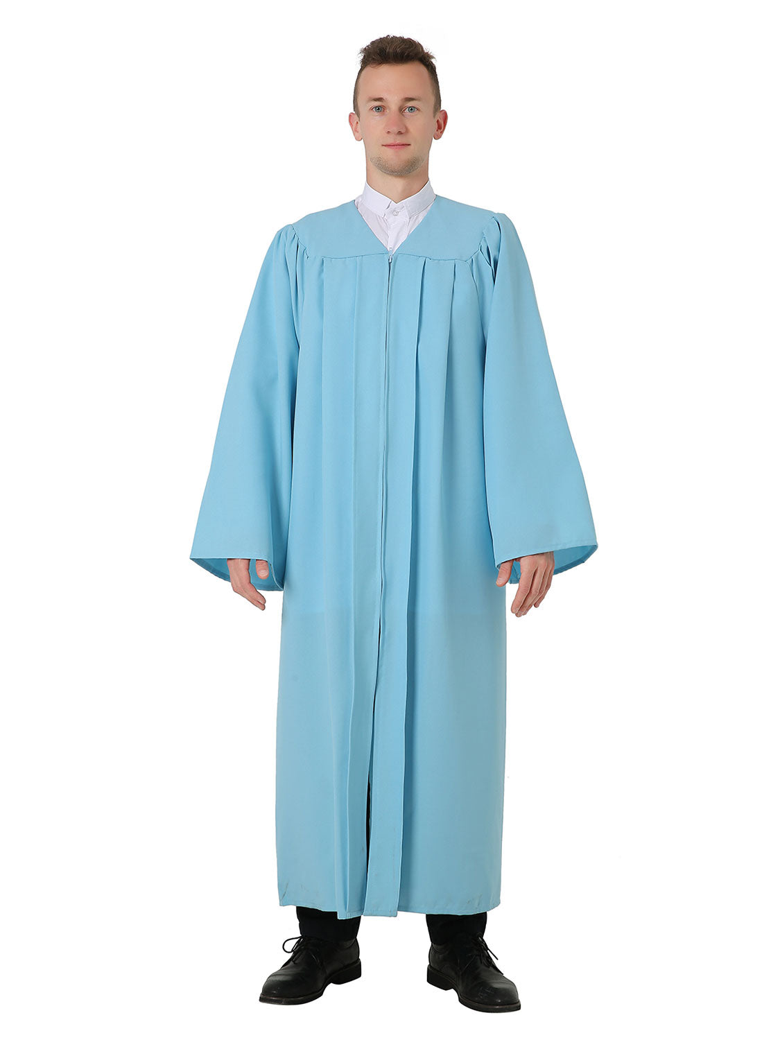 Unisex Matte Choir Robe for Church - 12 Colors Available