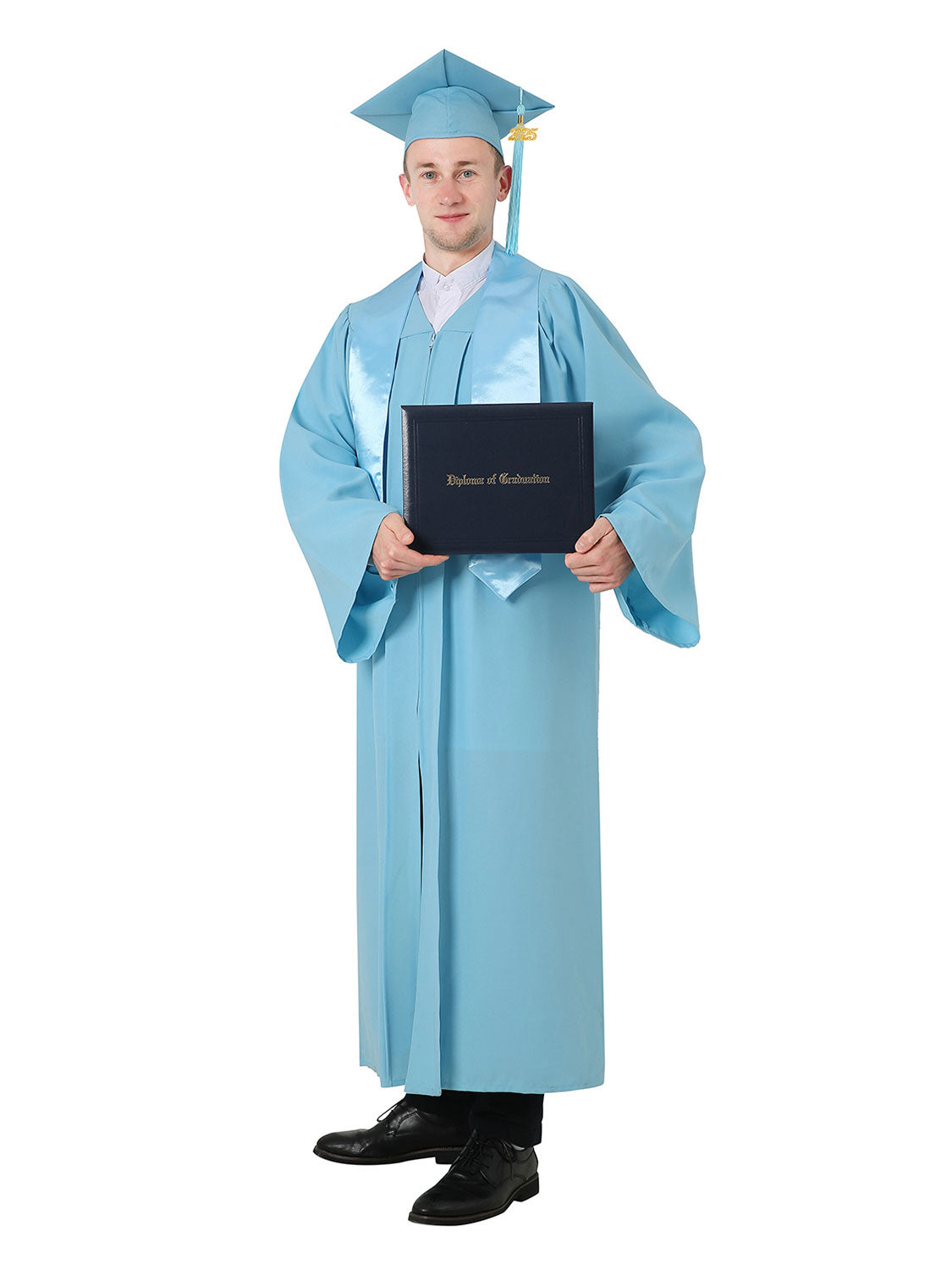 Matte High School Graduation Package (Cap, Gown, Stole and Diploma Cover)