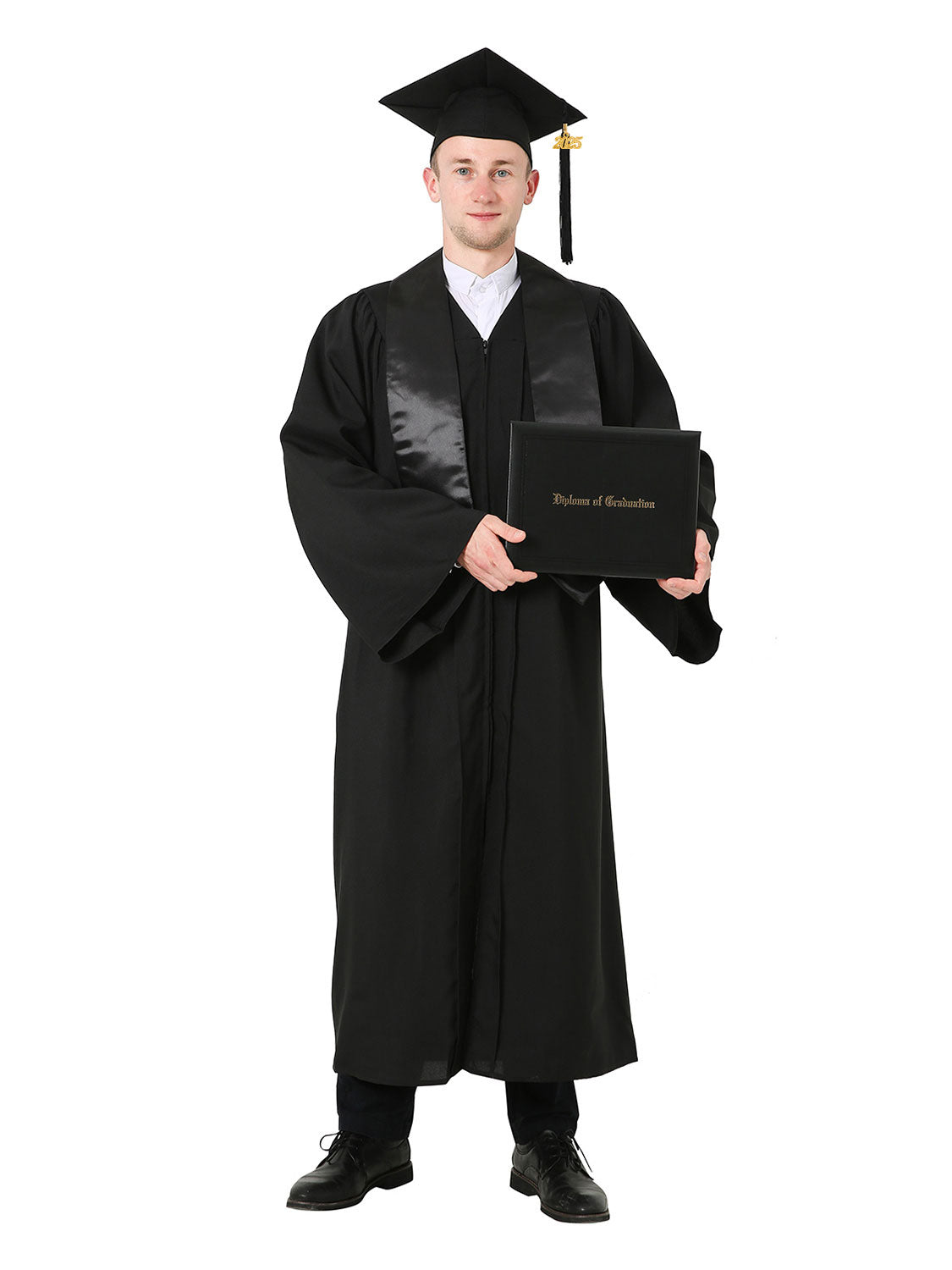 Matte High School Graduation Package (Cap, Gown, Stole and Diploma Cover)