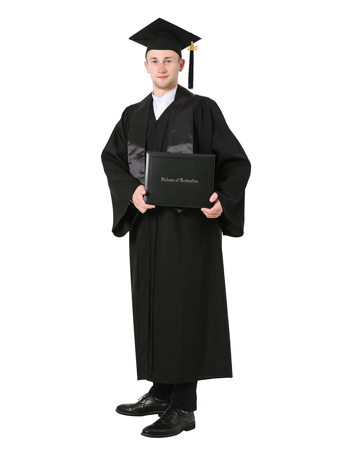 Matte High School Graduation Package (Cap, Gown, Stole and Diploma Cover)