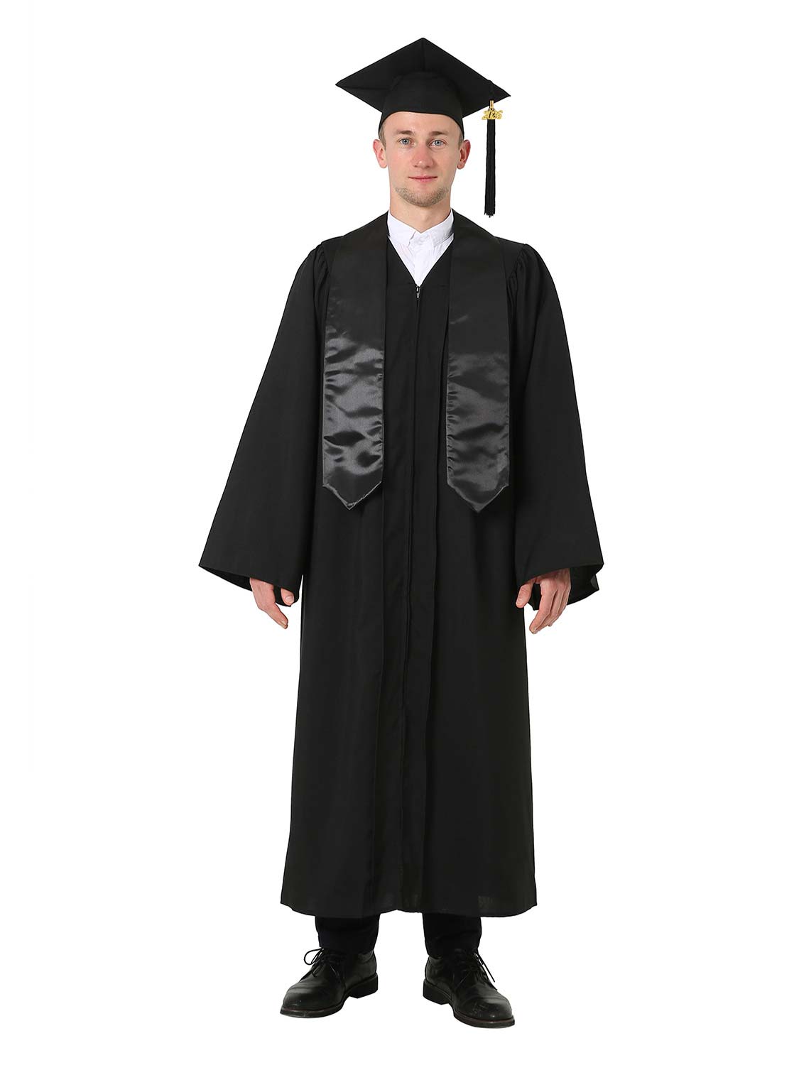 Matte High School Graduation Package (Cap, Gown, Stole and Diploma Cover)