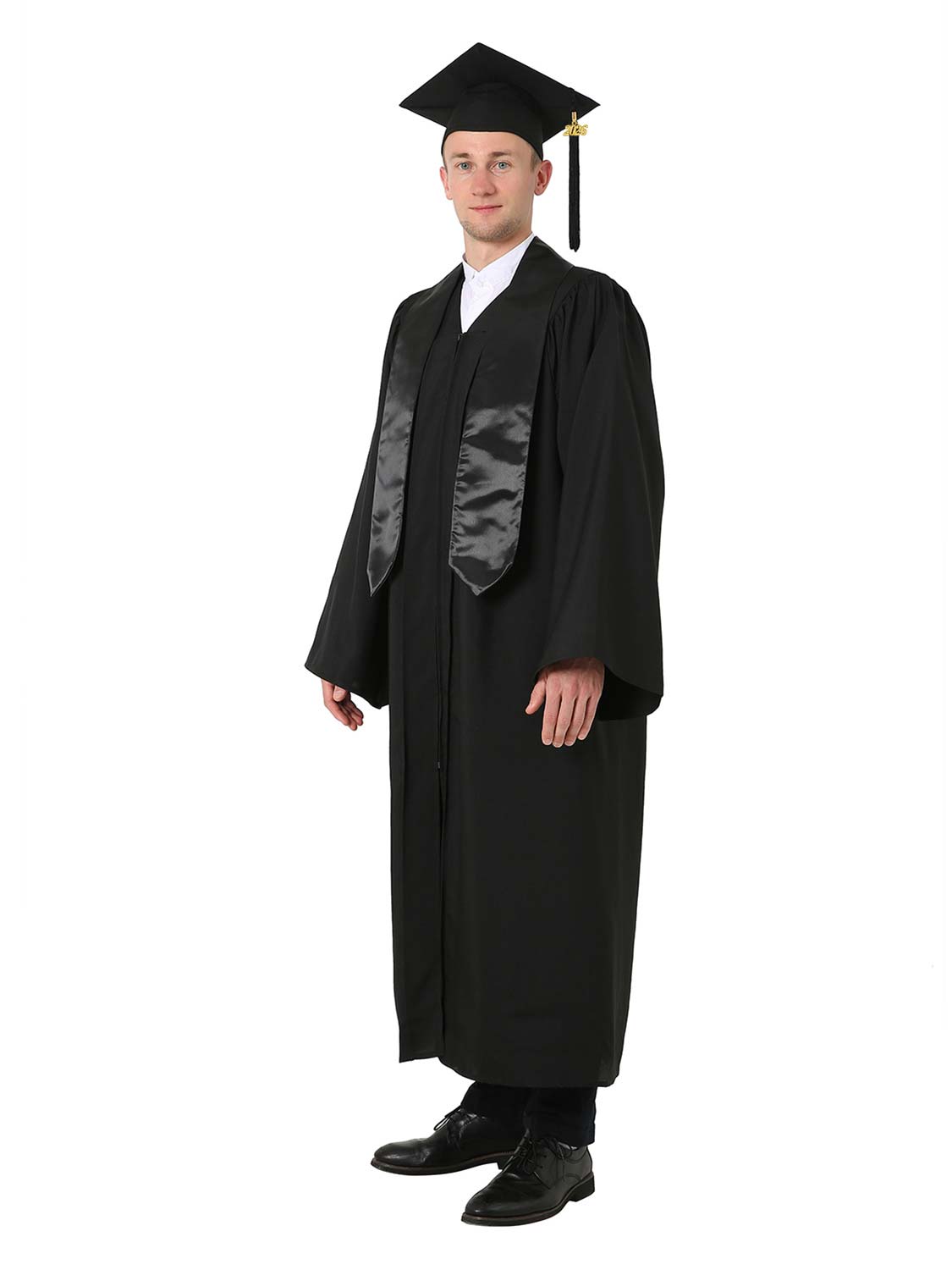 Matte High School Graduation Package (Cap, Gown, Stole and Diploma Cover)