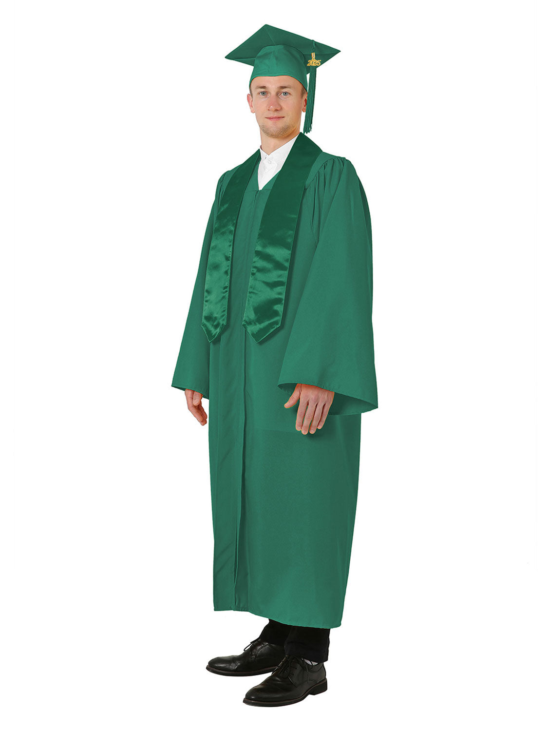 Matte High School Cap Gown and Stole Package