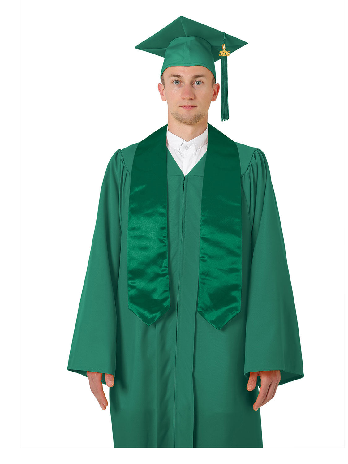 Matte High School Cap Gown and Stole Package