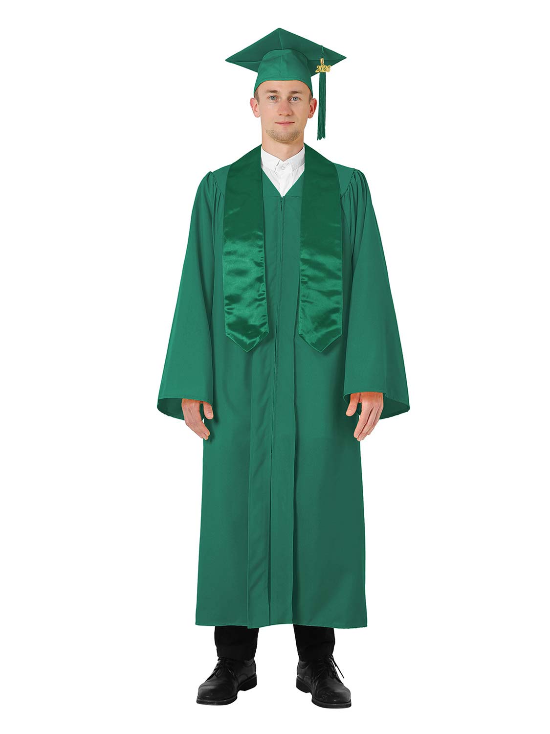 Matte High School Graduation Package (Cap, Gown, Stole and Diploma Cover)