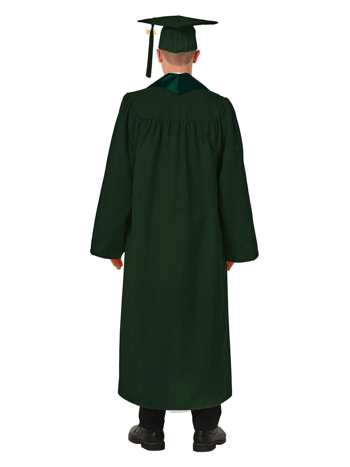 Matte High School Cap Gown and Stole Package