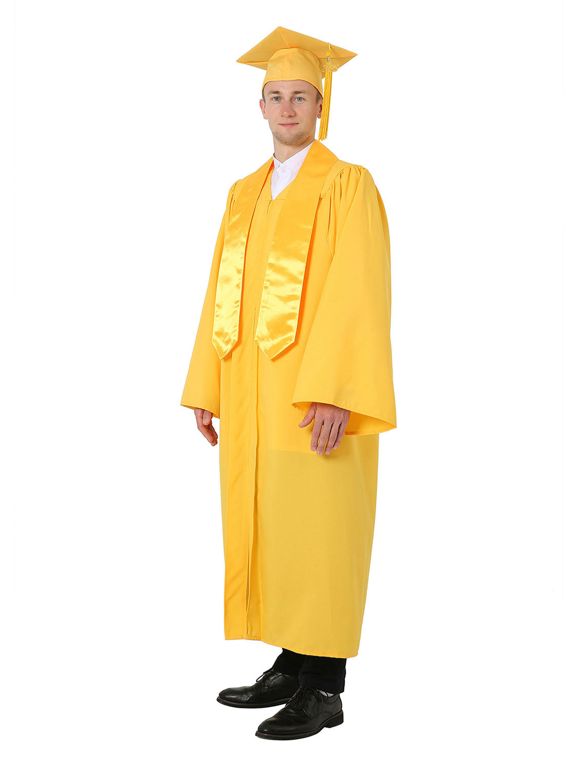 High School Cap, Gown and Stole Set with Diploma Cover, Certificate Paper, and Souvenirs - Multiple Colors Available