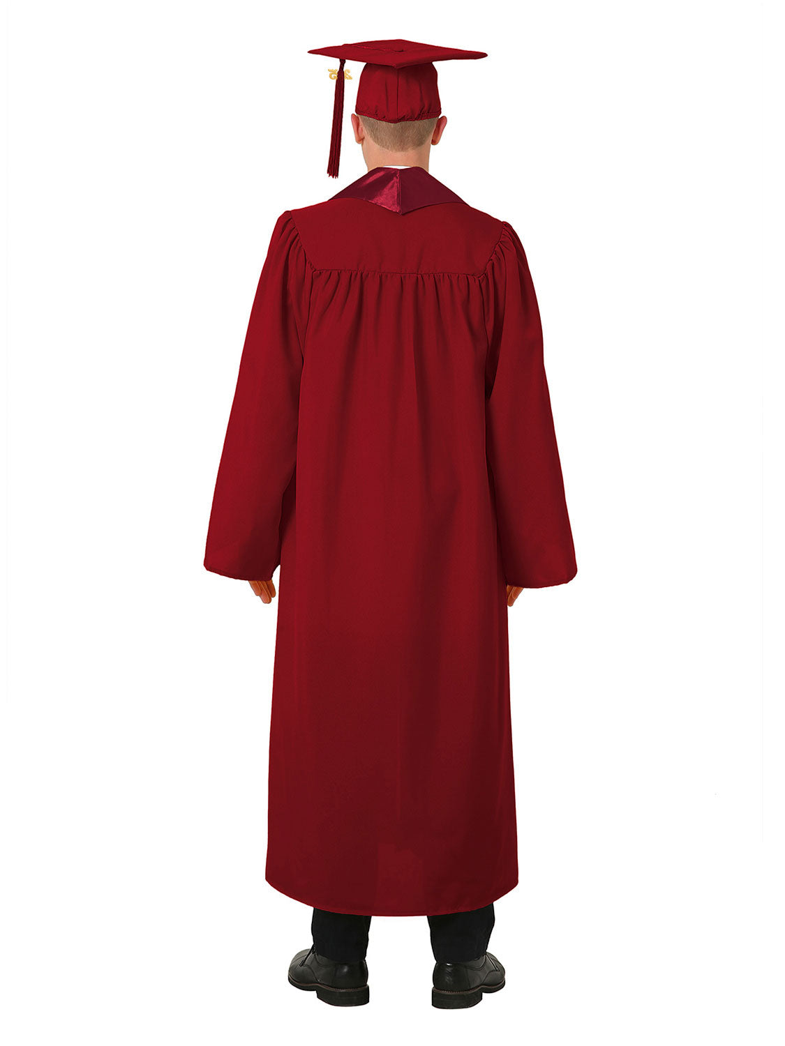 Matte High School Cap Gown and Stole Package