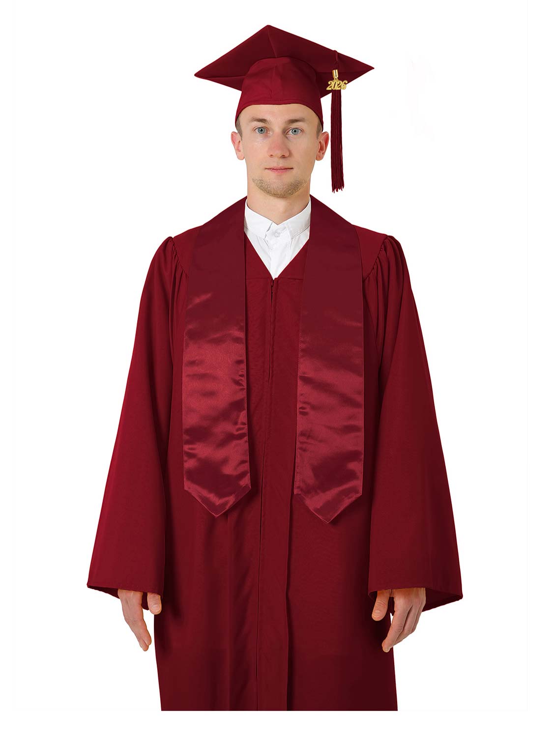 Matte High School Graduation Package (Cap, Gown, Stole and Diploma Cover)