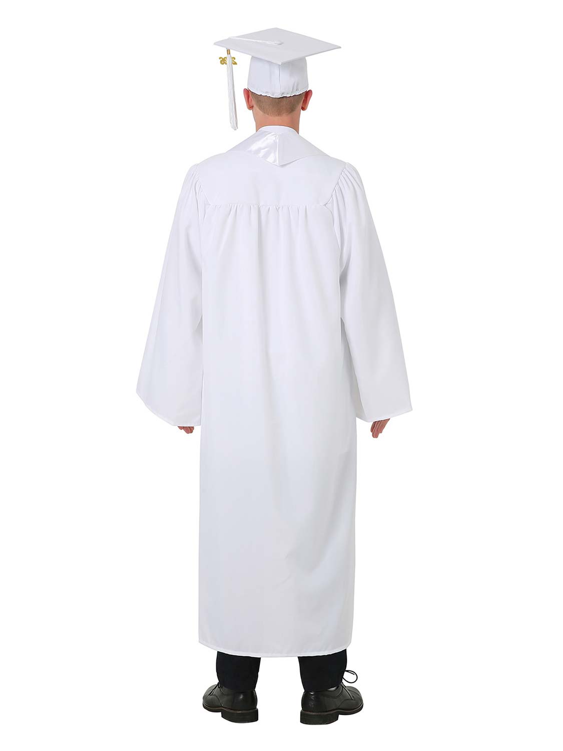 High School Cap, Gown and Stole Set with Diploma Cover, Certificate Paper, and Souvenirs - Multiple Colors Available