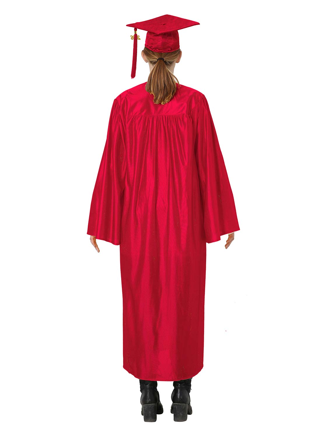 Shiny High School Graduation Cap and Gown Set - 12 Colors Available Shiny High School Graduation Cap and Gown Set - 12 Colors Available