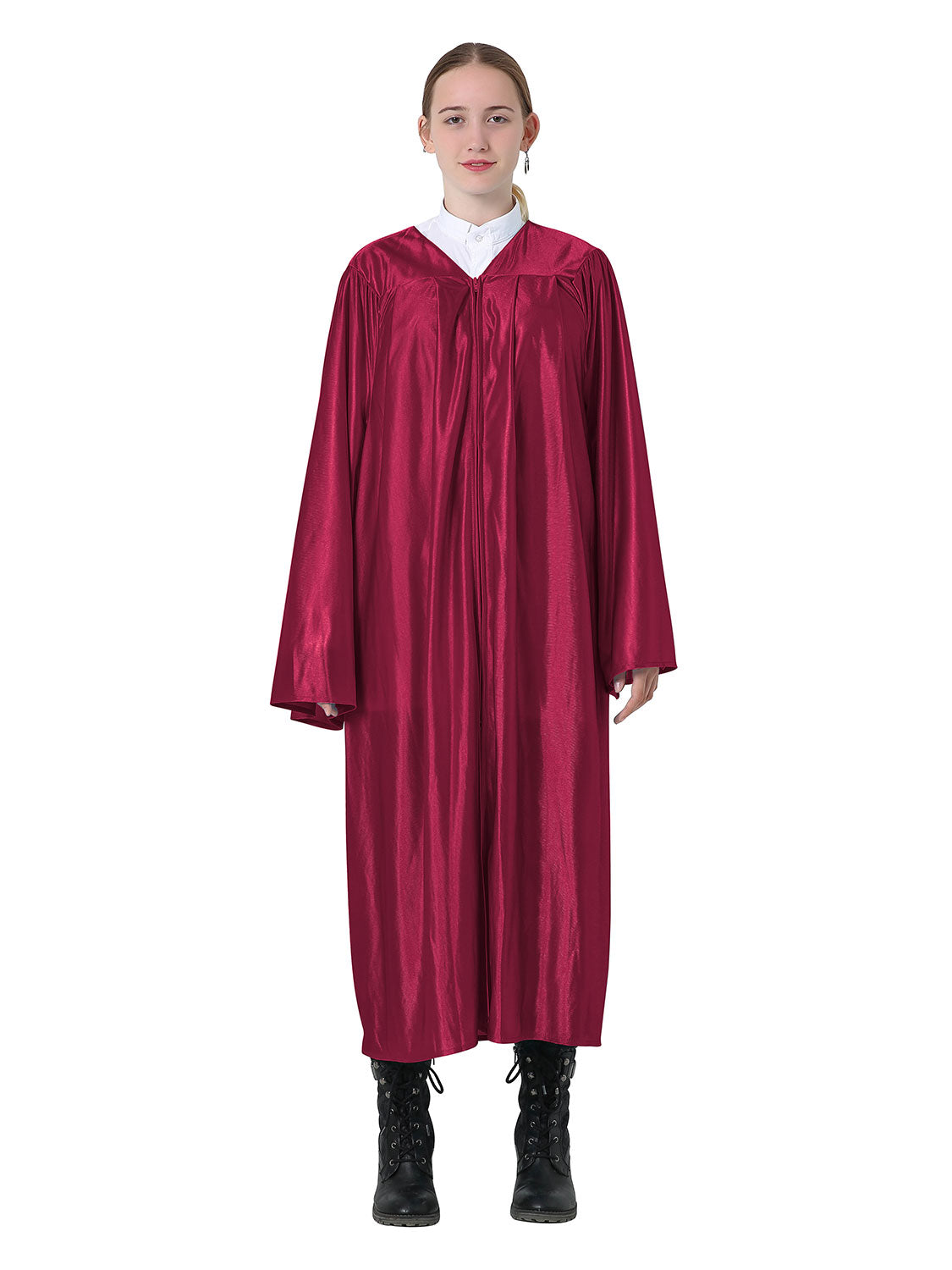 Unisex Shiny Choir Robe for Church - 12 Colors Available