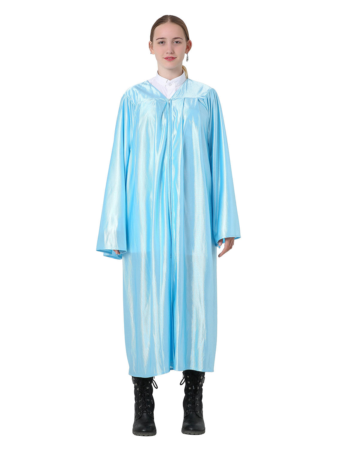 Unisex Shiny Choir Robe for Church - 12 Colors Available