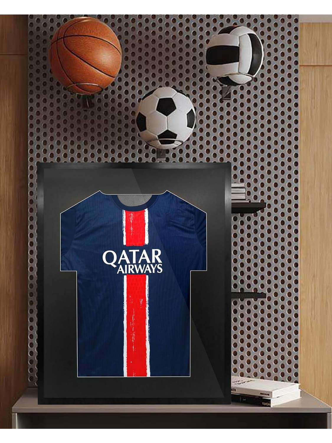 Aluminum Jersey Frame Display Case with Mat Hanger & Plexiglass - 2 Sizes Available