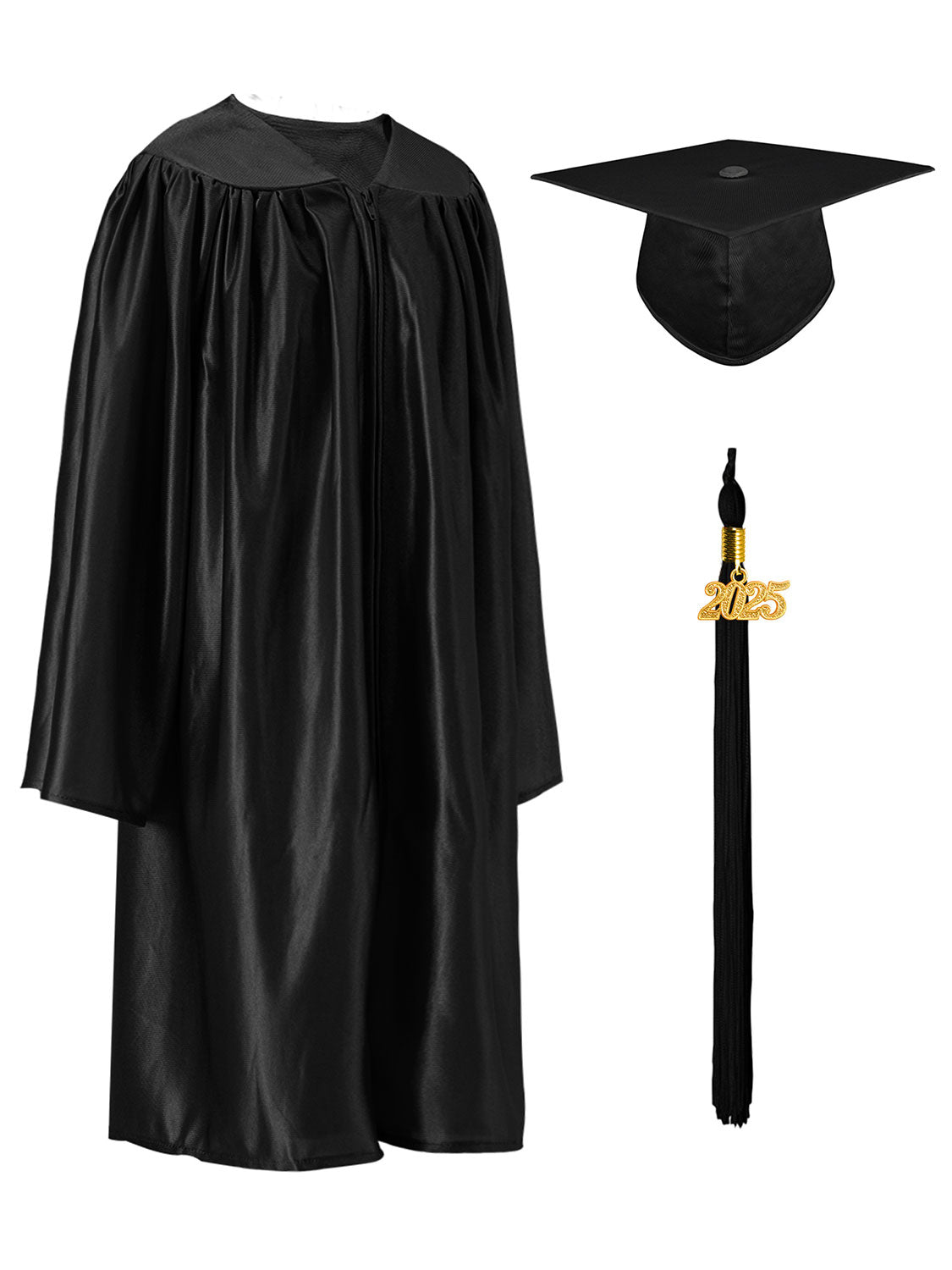 Shiny Kindergarten Cap and Gown Set - 12 Colors Available