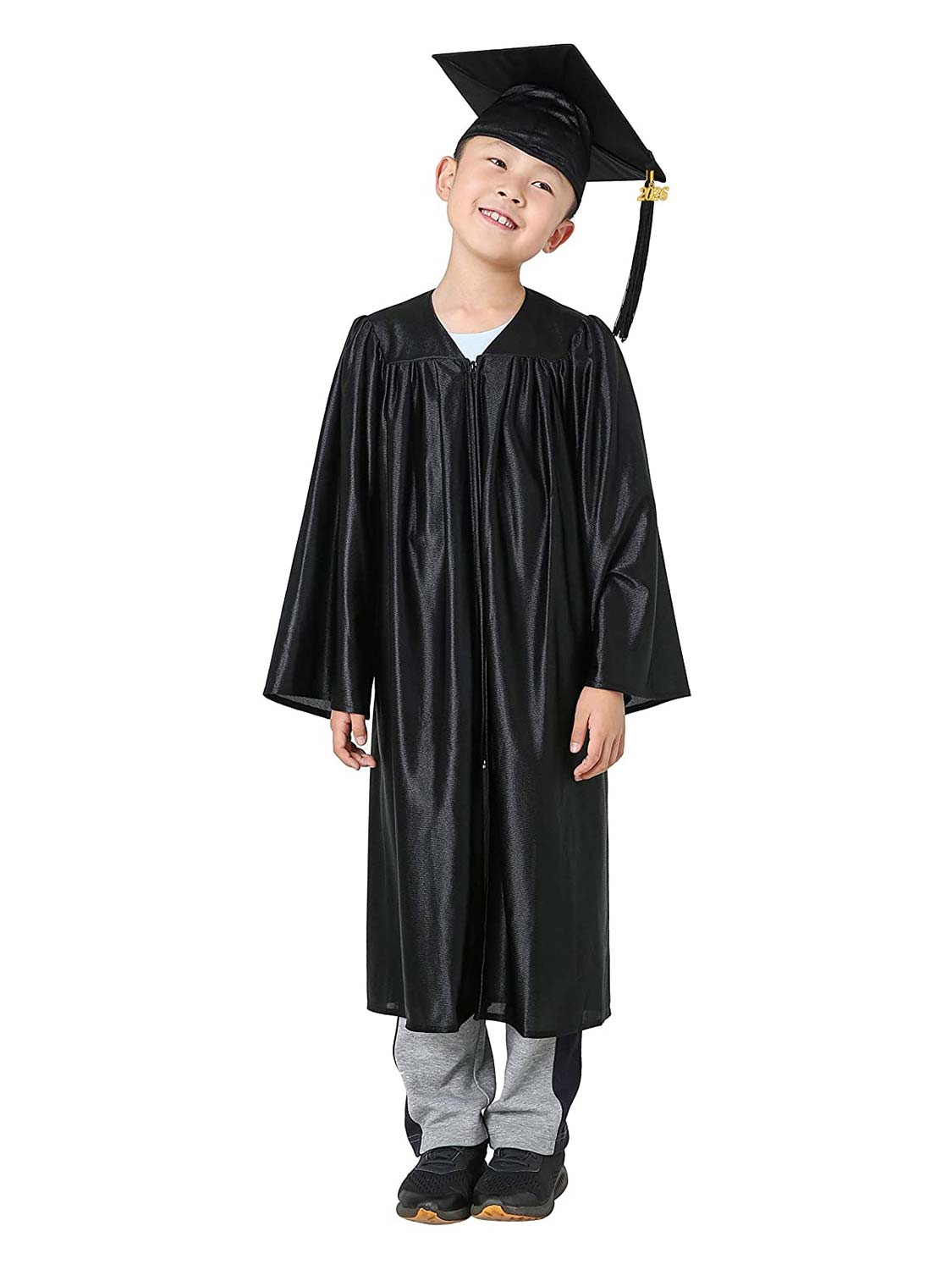 Shiny Kindergarten Cap and Gown Set - 12 Colors Available