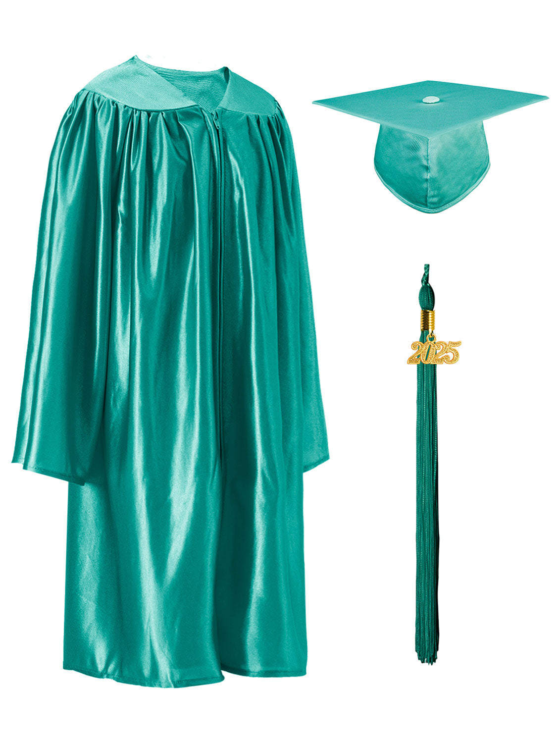 Shiny Kindergarten Cap and Gown Set - 12 Colors Available