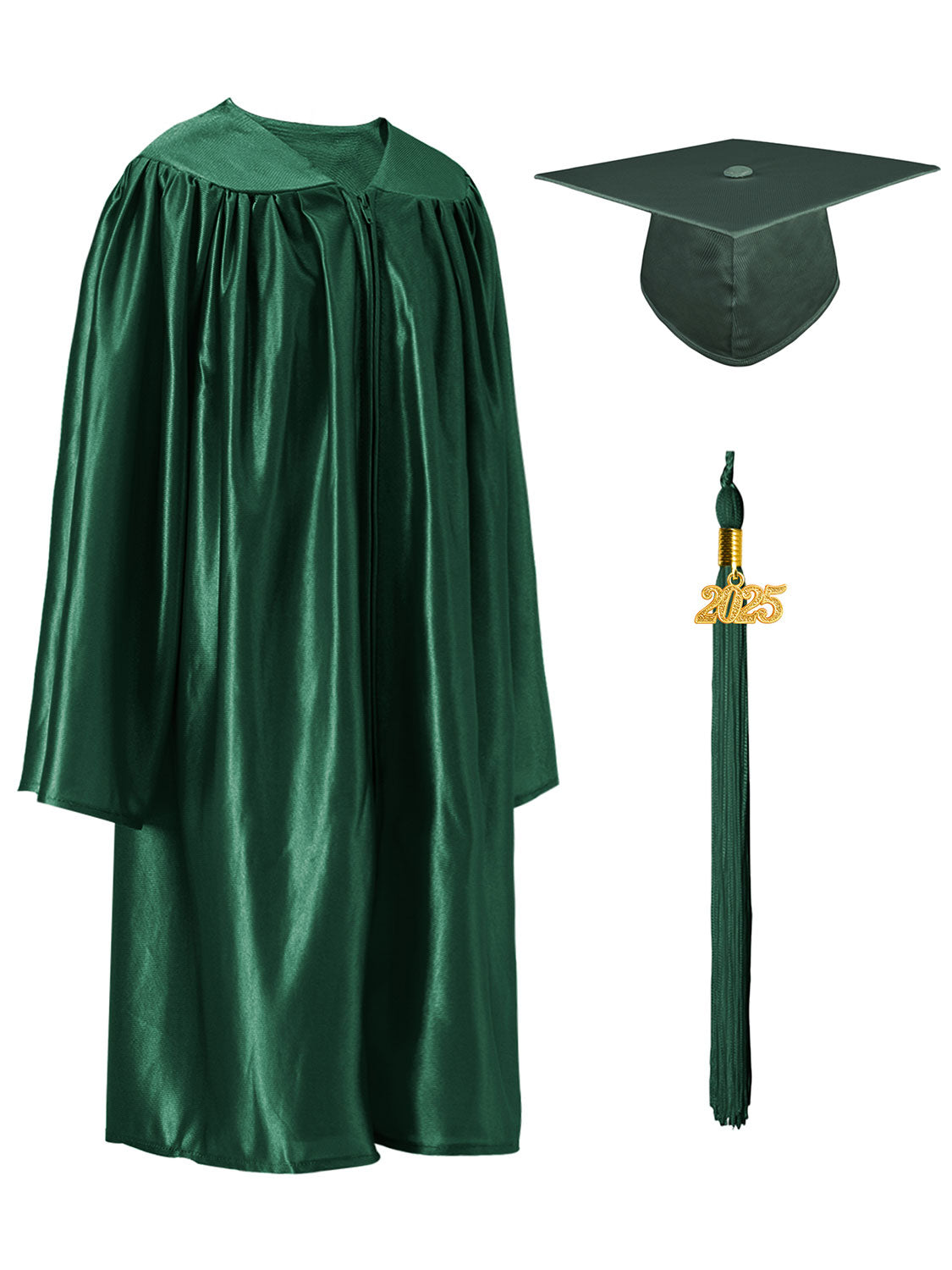 Shiny Kindergarten Cap and Gown Set - 12 Colors Available