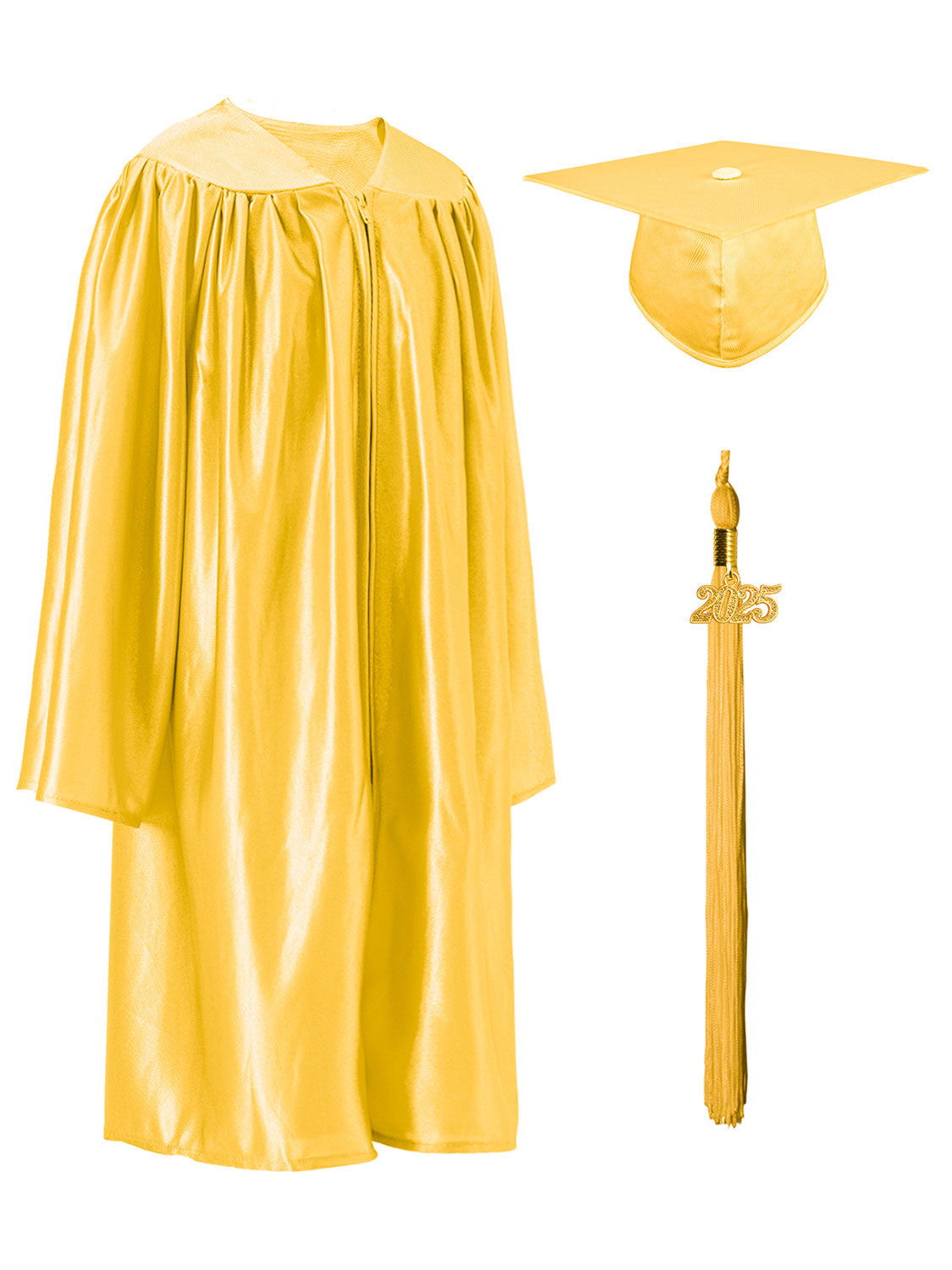 Shiny Kindergarten Cap and Gown Set - 12 Colors Available