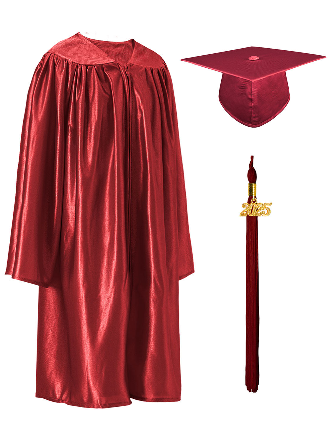 Shiny Kindergarten Cap and Gown Set - 12 Colors Available