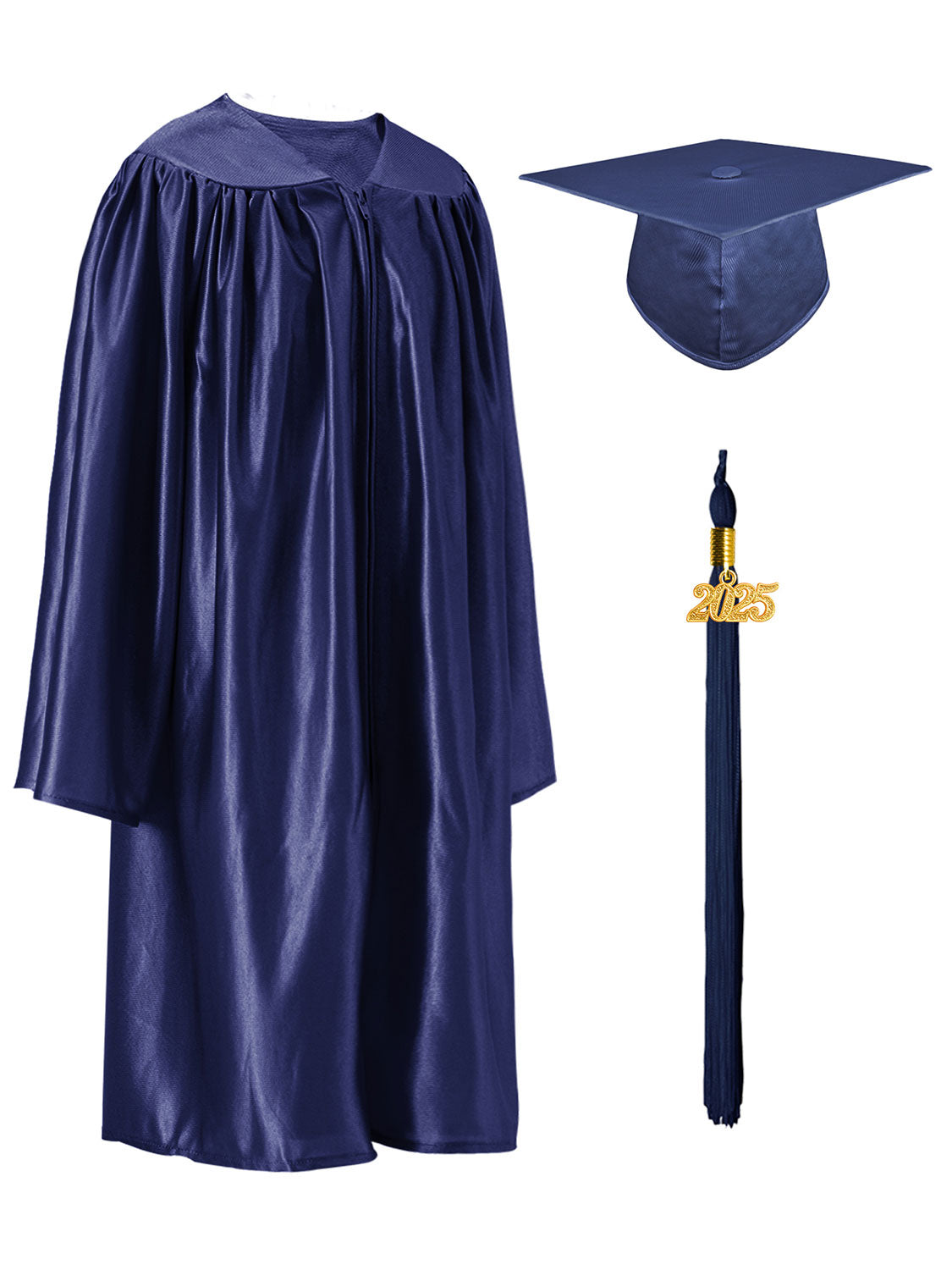 Shiny Kindergarten Cap and Gown Set - 12 Colors Available