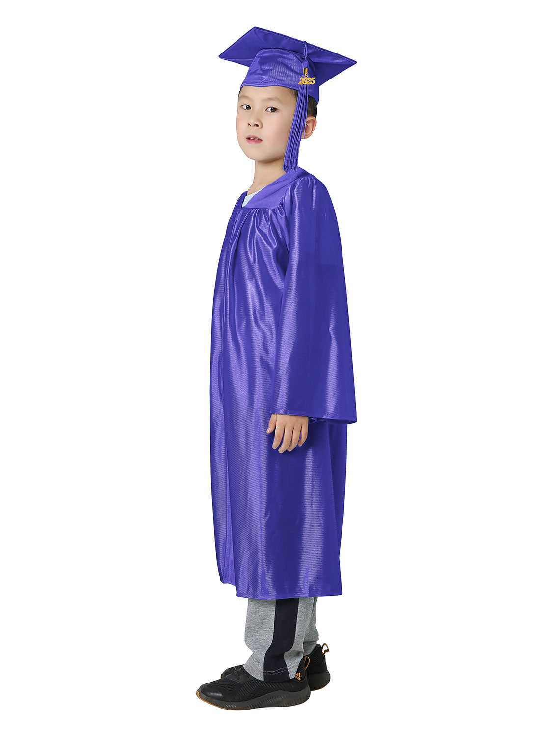 Shiny Kindergarten Cap and Gown Set - 12 Colors Available