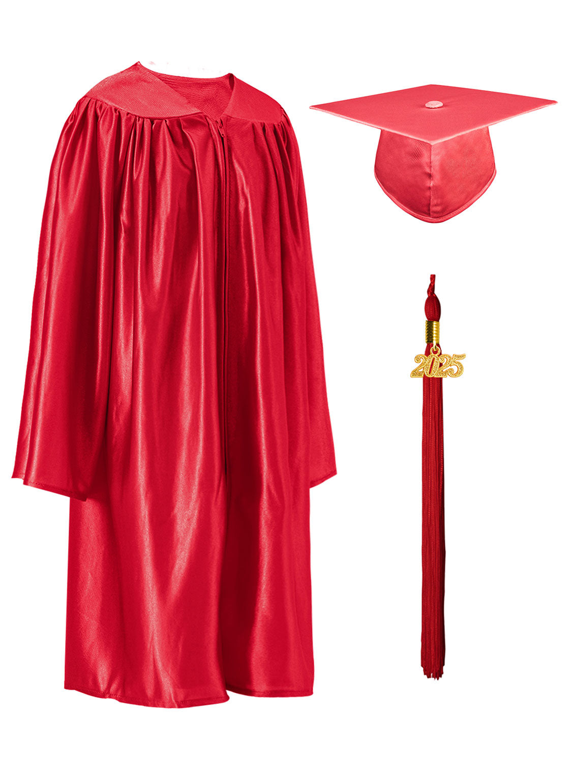 Shiny Kindergarten Cap and Gown Set - 12 Colors Available