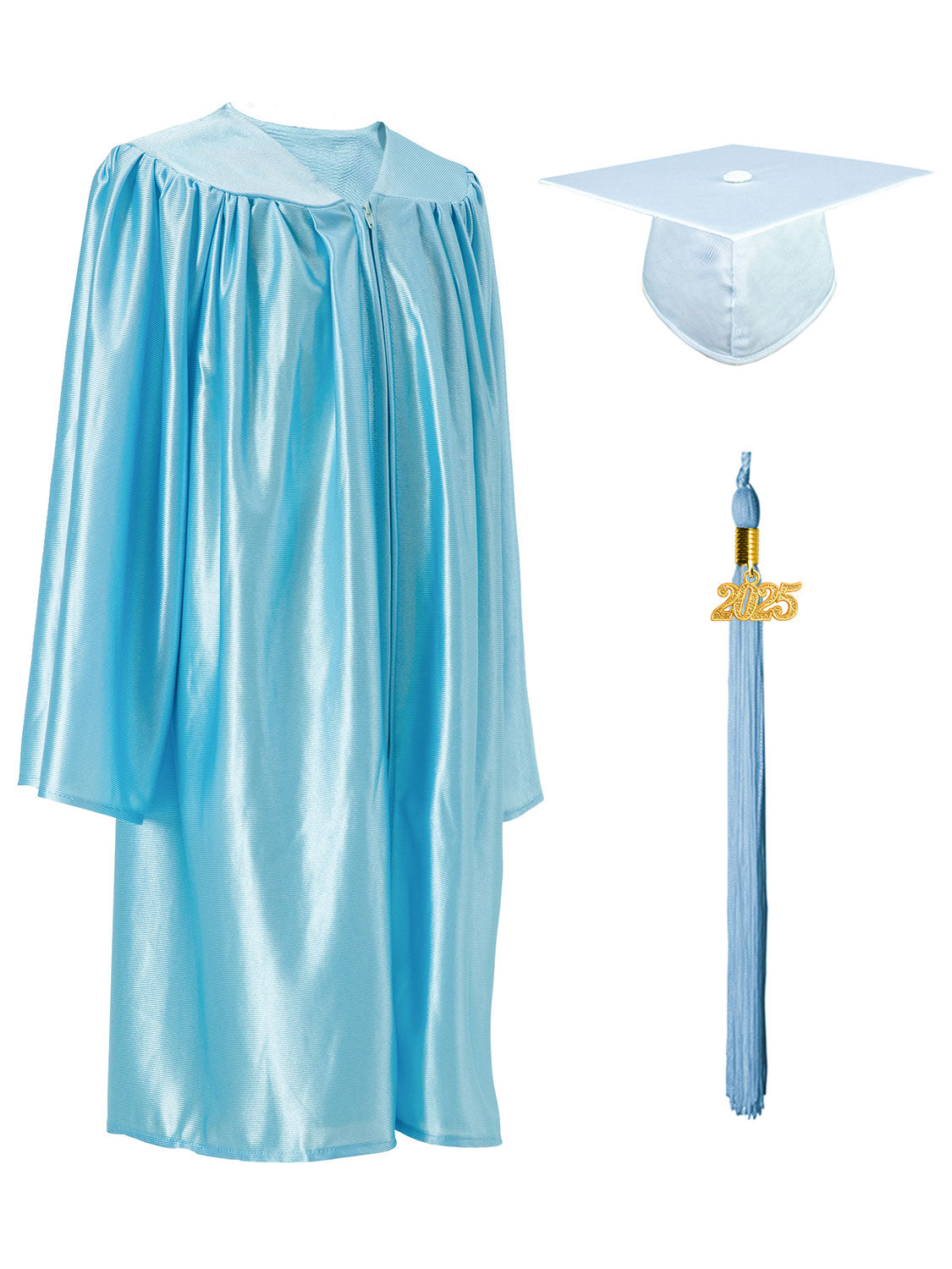 Shiny Kindergarten Cap and Gown Set - 12 Colors Available