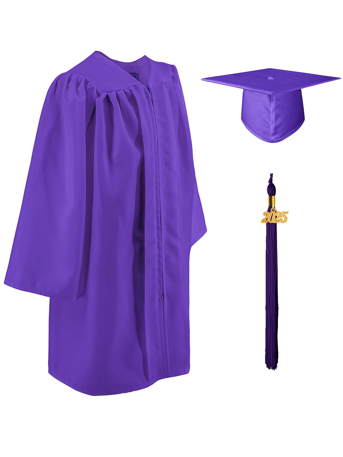 Matte Kindergarten Cap and Gown Set - 10 Colors Available