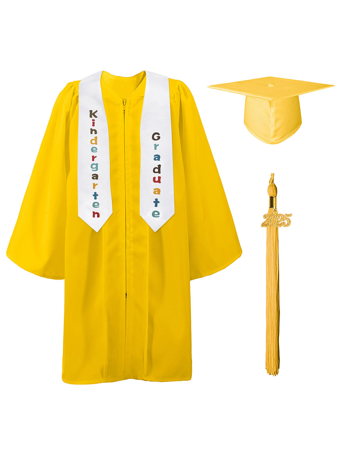 Preschool/Kindergarten Graduation Matte Package (Cap, Gown and Stole)