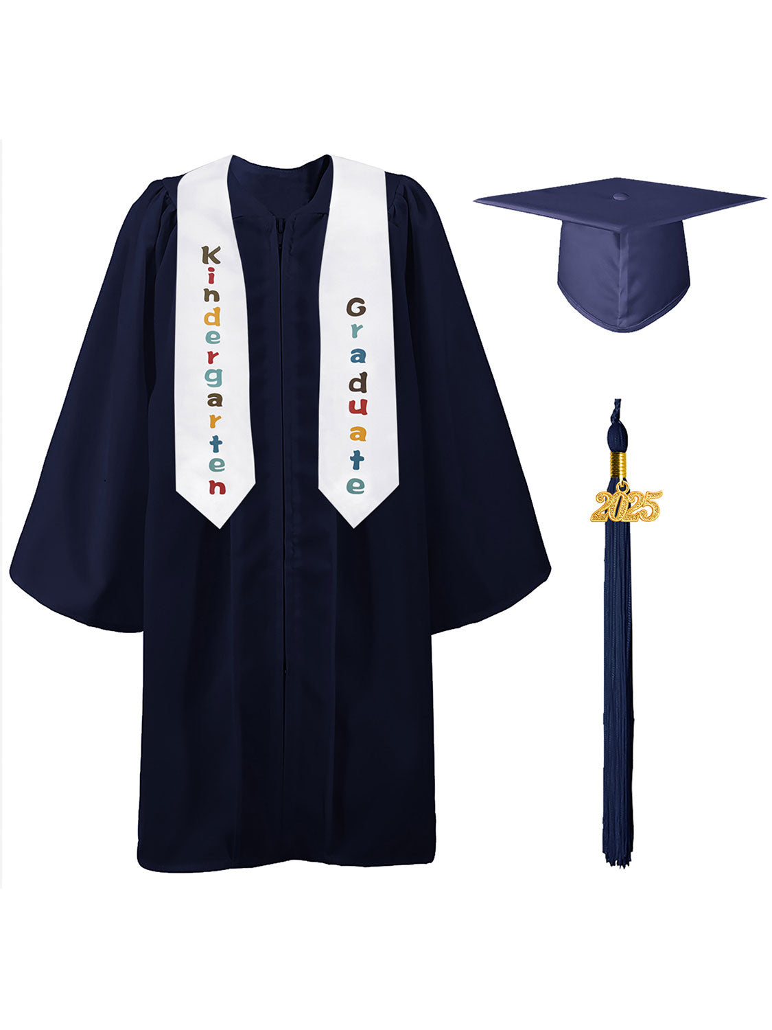 Preschool/Kindergarten Graduation Matte Package (Cap, Gown and Stole)