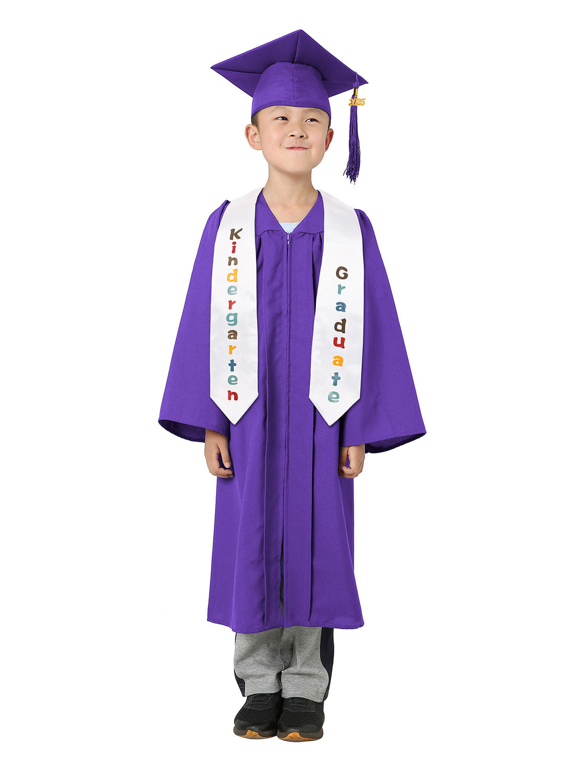 Preschool/Kindergarten Graduation Matte Package (Cap, Gown and Stole)