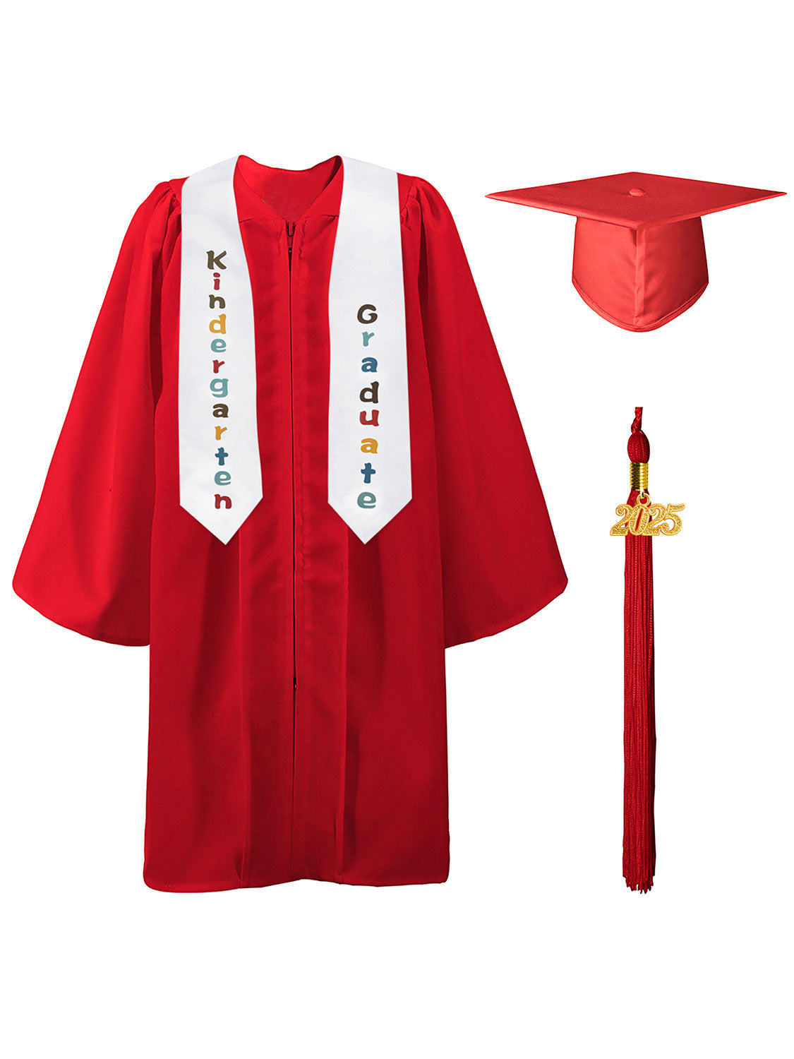 Preschool/Kindergarten Graduation Matte Package (Cap, Gown and Stole)