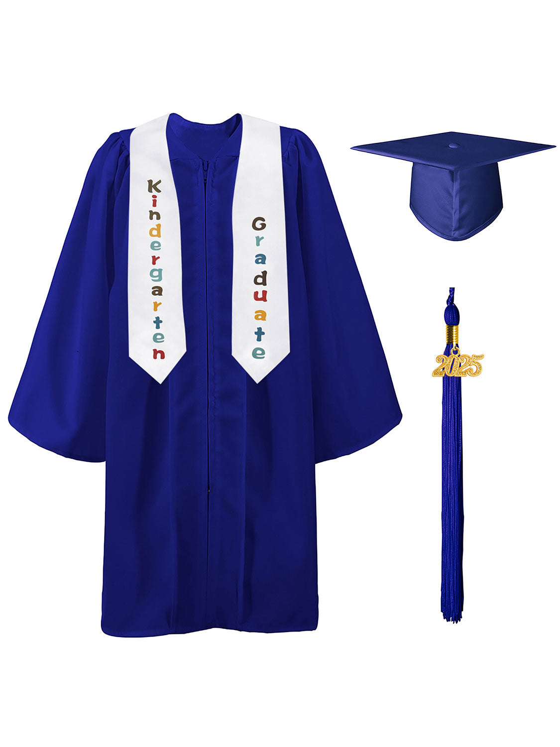 Preschool/Kindergarten Graduation Matte Package (Cap, Gown and Stole)