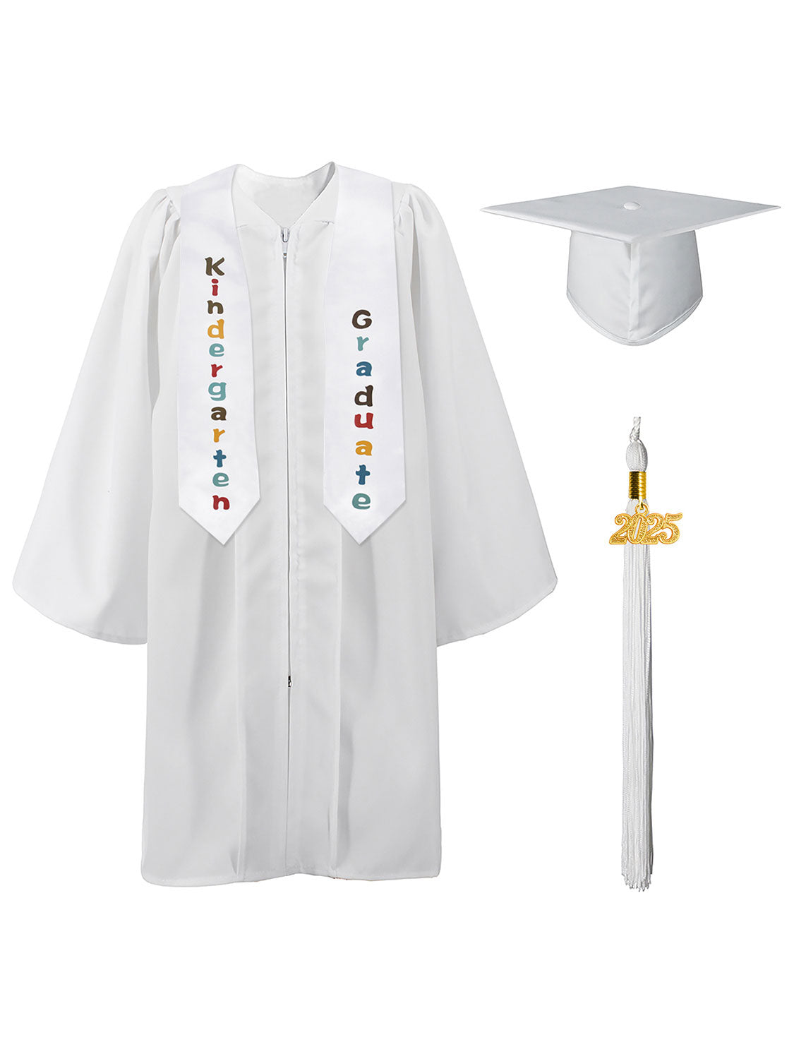 Preschool/Kindergarten Graduation Matte Package (Cap, Gown and Stole)