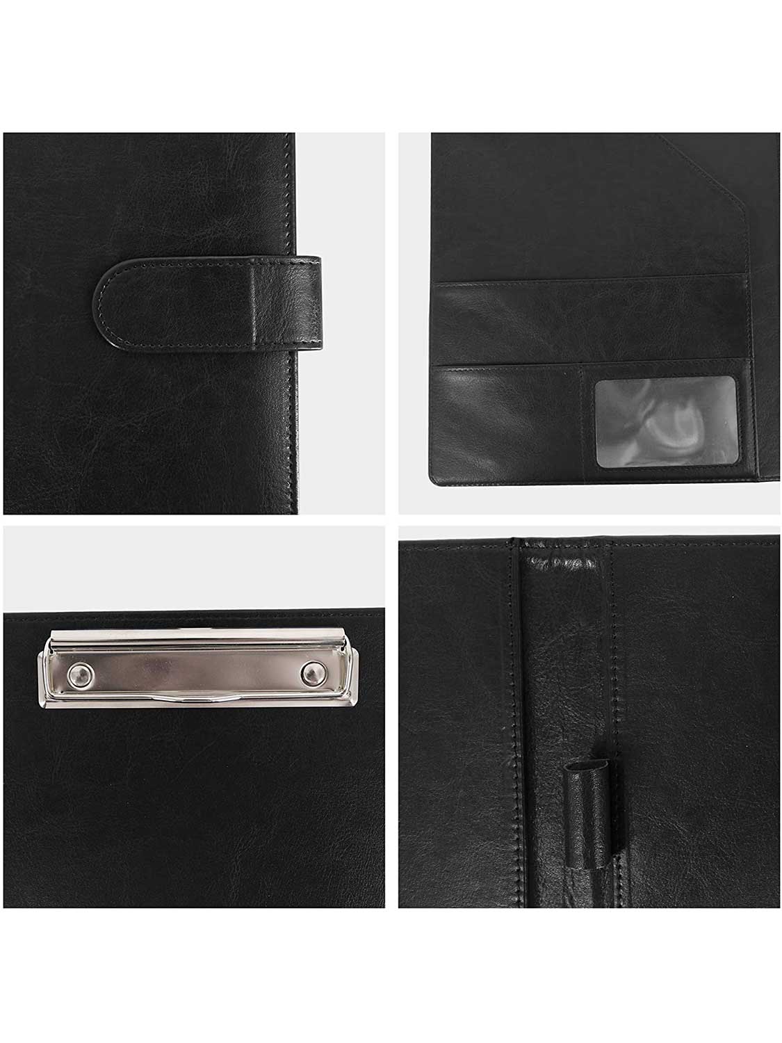 Magnetic Leather Business Padfolio Notebook - 3 Colors Available