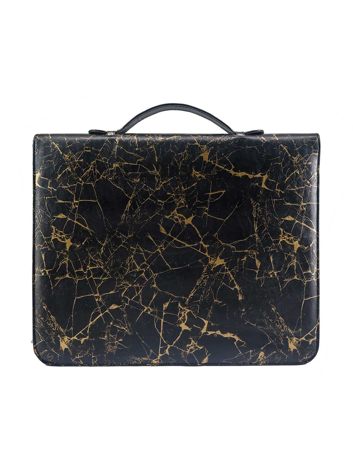 Zippered Marble Leather Business Padfolio Notebook - 2 Colors Available