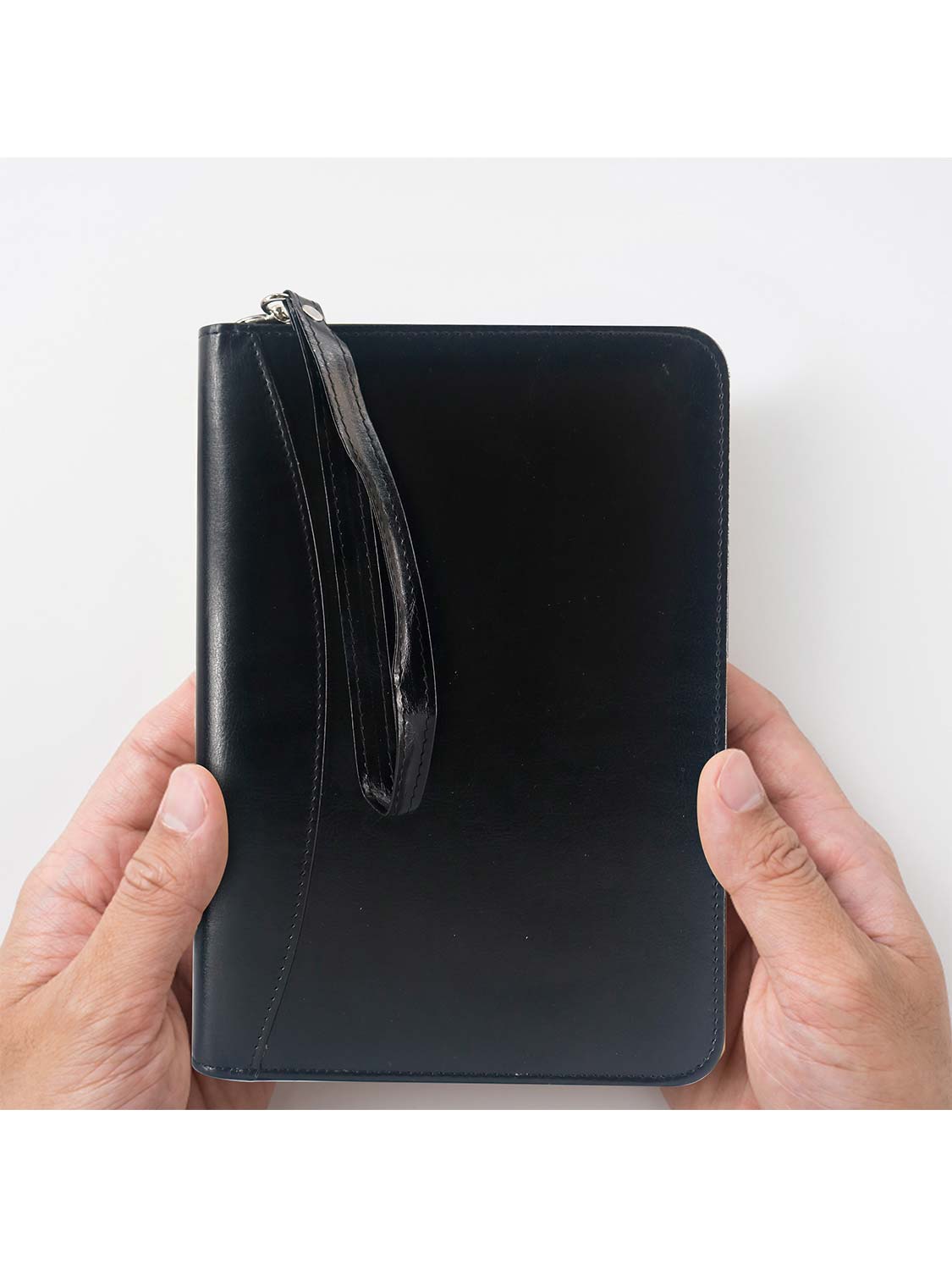 Zippered Leather Business Padfolio Portfolio with A5 Size Binder Paper– 3 Colors Available