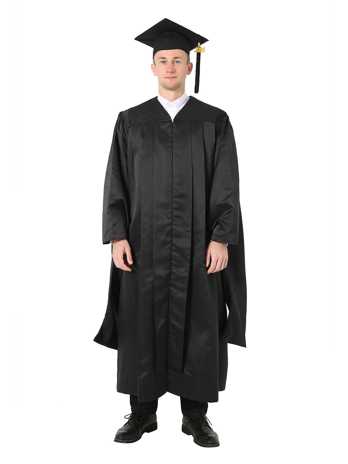 Deluxe Master's Degree Cap and Gown Set