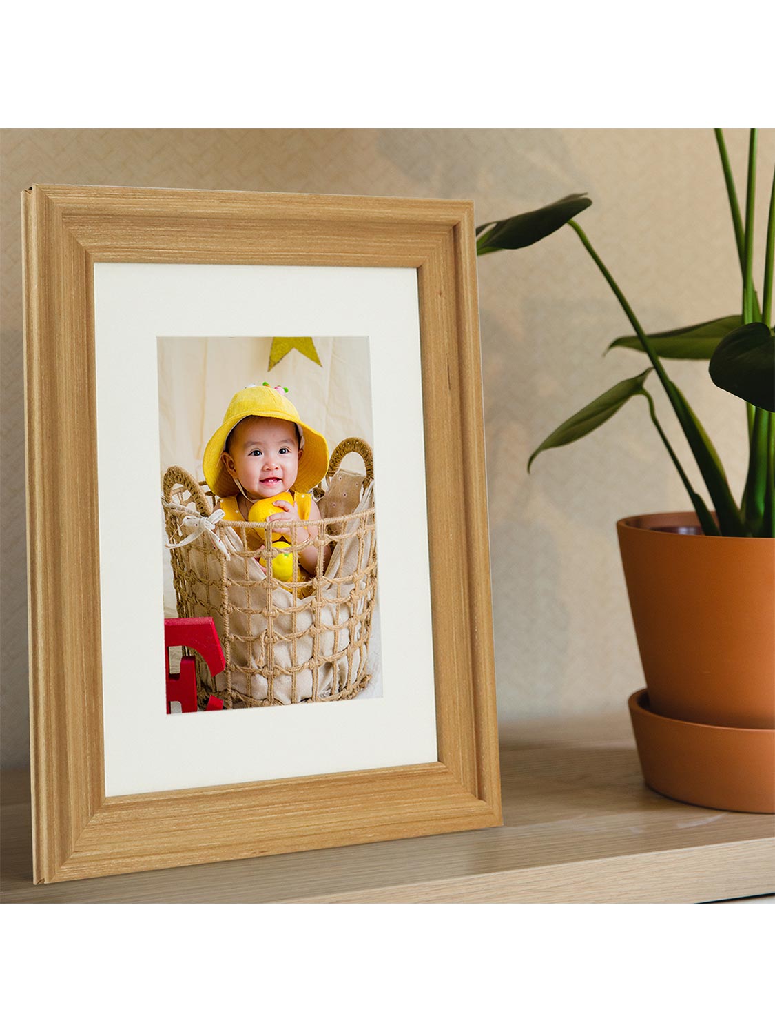 Solid Wood Picture Frame with Real Glass Set of 2 - Various Colors & Sizes Available