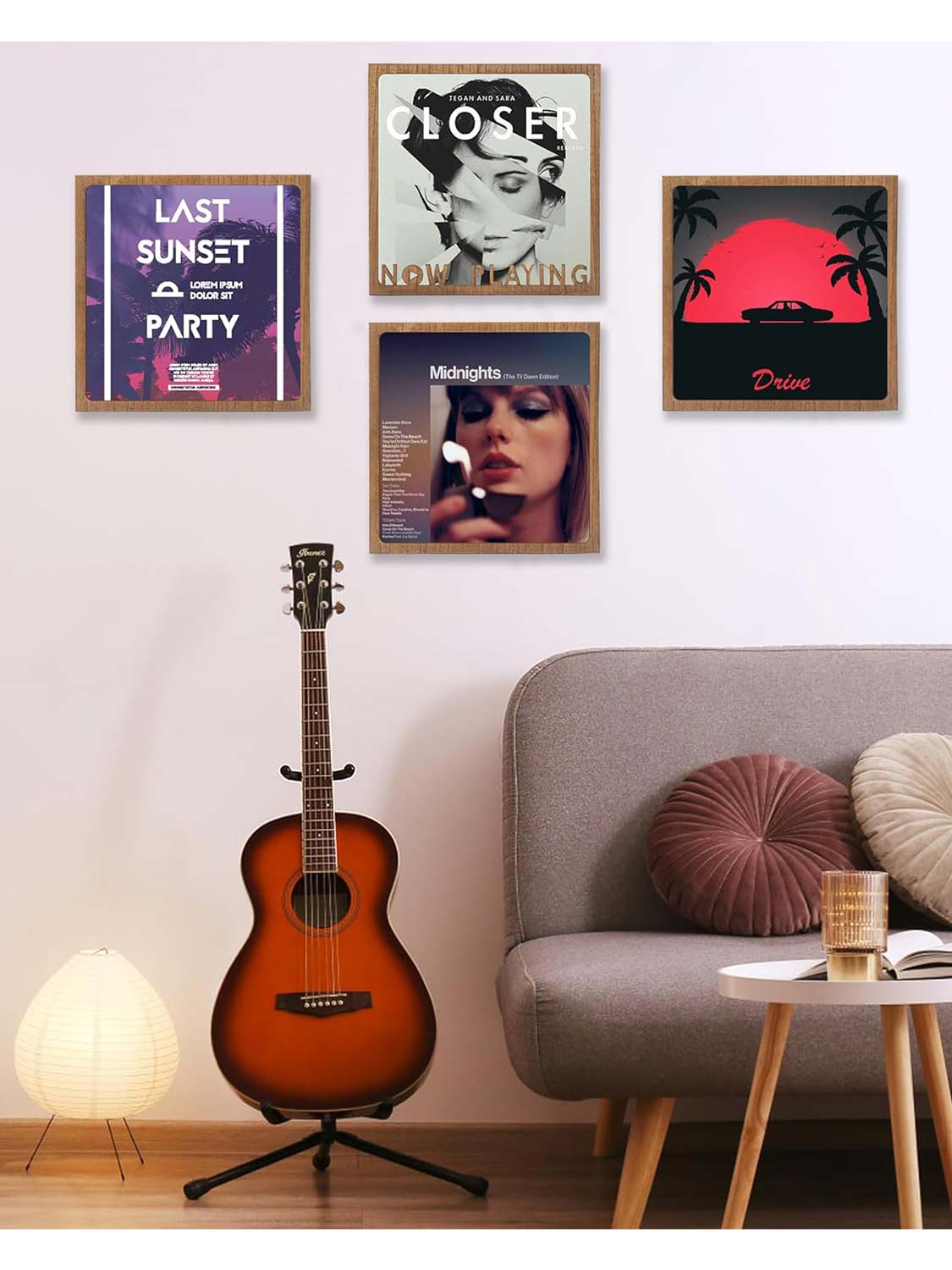 Now Playing Vinyl Record Frame for 12.5*12.5 Album Cover - 2 Colors Available