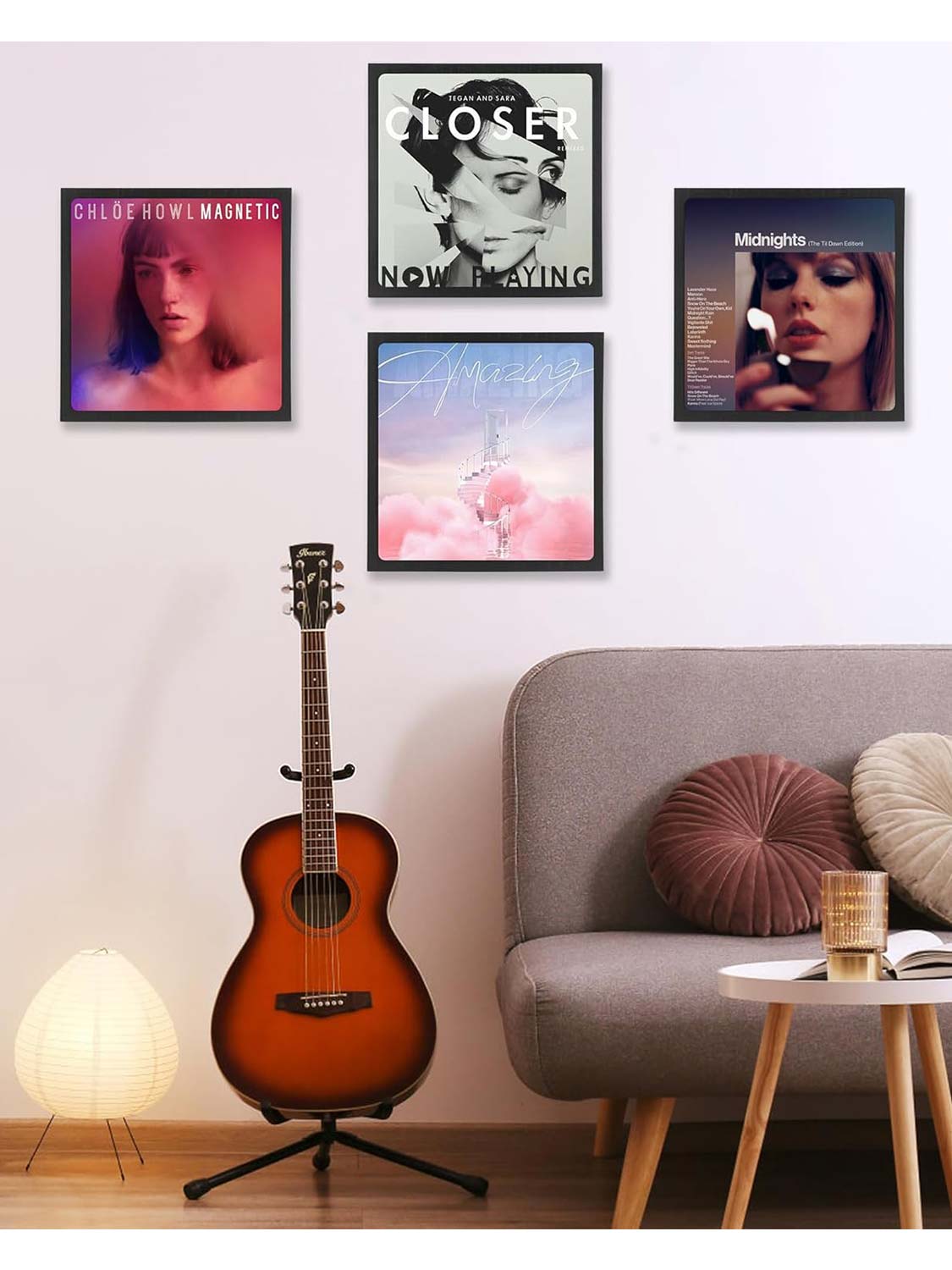 Now Playing Vinyl Record Frame for 12.5*12.5 Album Cover - 2 Colors Available