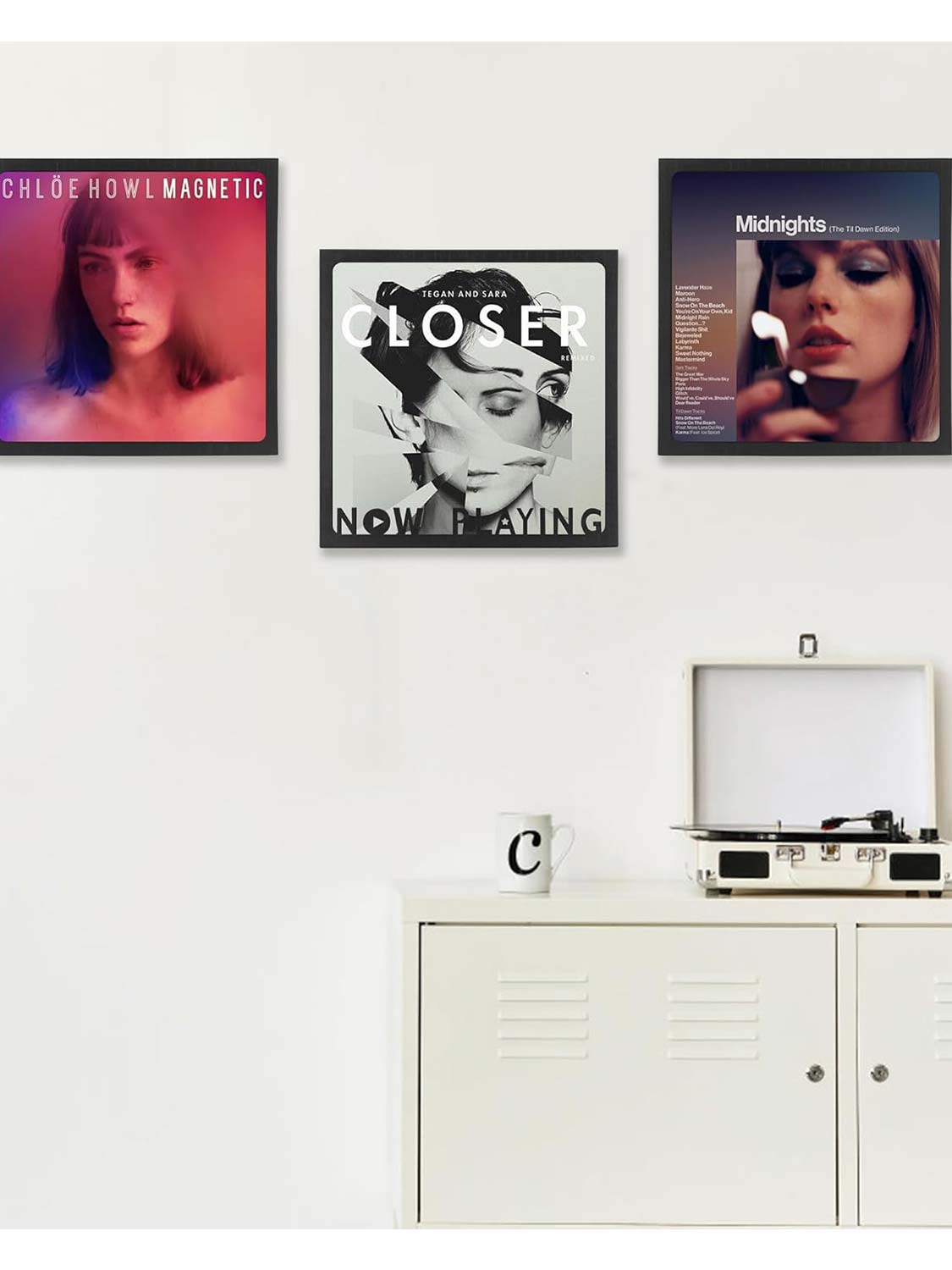 Now Playing Vinyl Record Frame for 12.5*12.5 Album Cover - 2 Colors Available