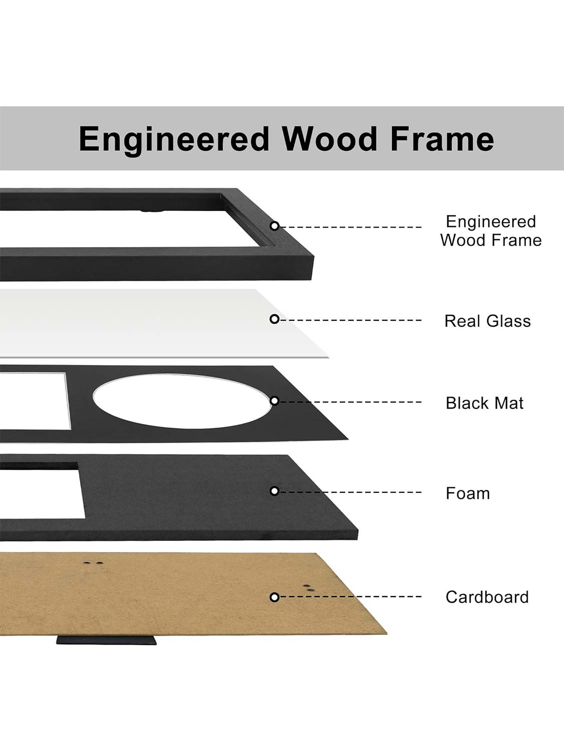 Black Solid Wood Real Glass with EVA Foaming CD Music Display Case Frame for 14.2*7.7 Display Disc and CD Box - 2 Colors Available