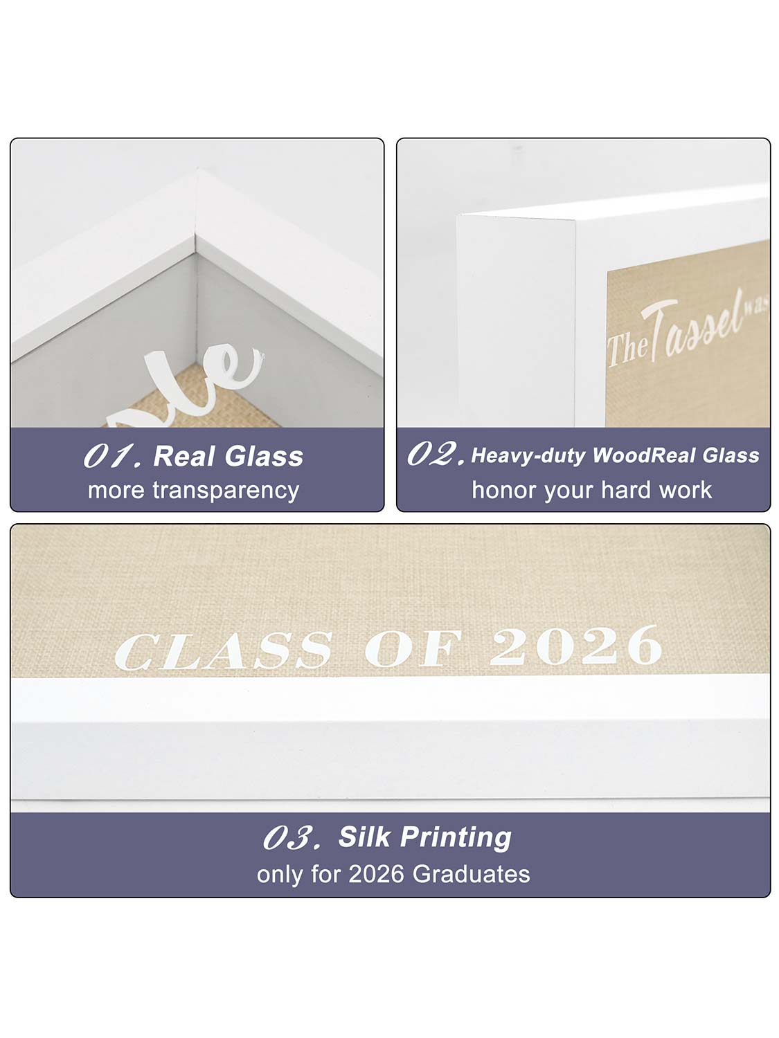 12.5*16.5 Class of 2026 Graduation Cap Shadow Box with Stick Pins