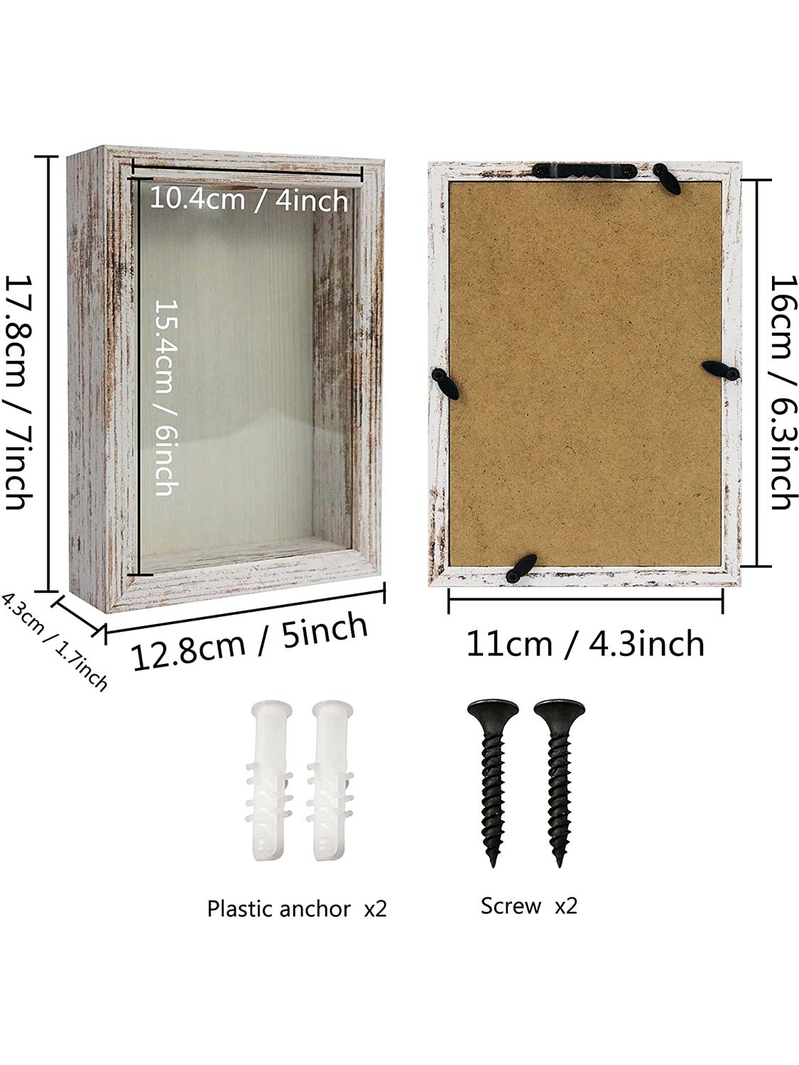 Top Loading Shadow Box Frame with Slot on Top - Various Colors & Sizes Available