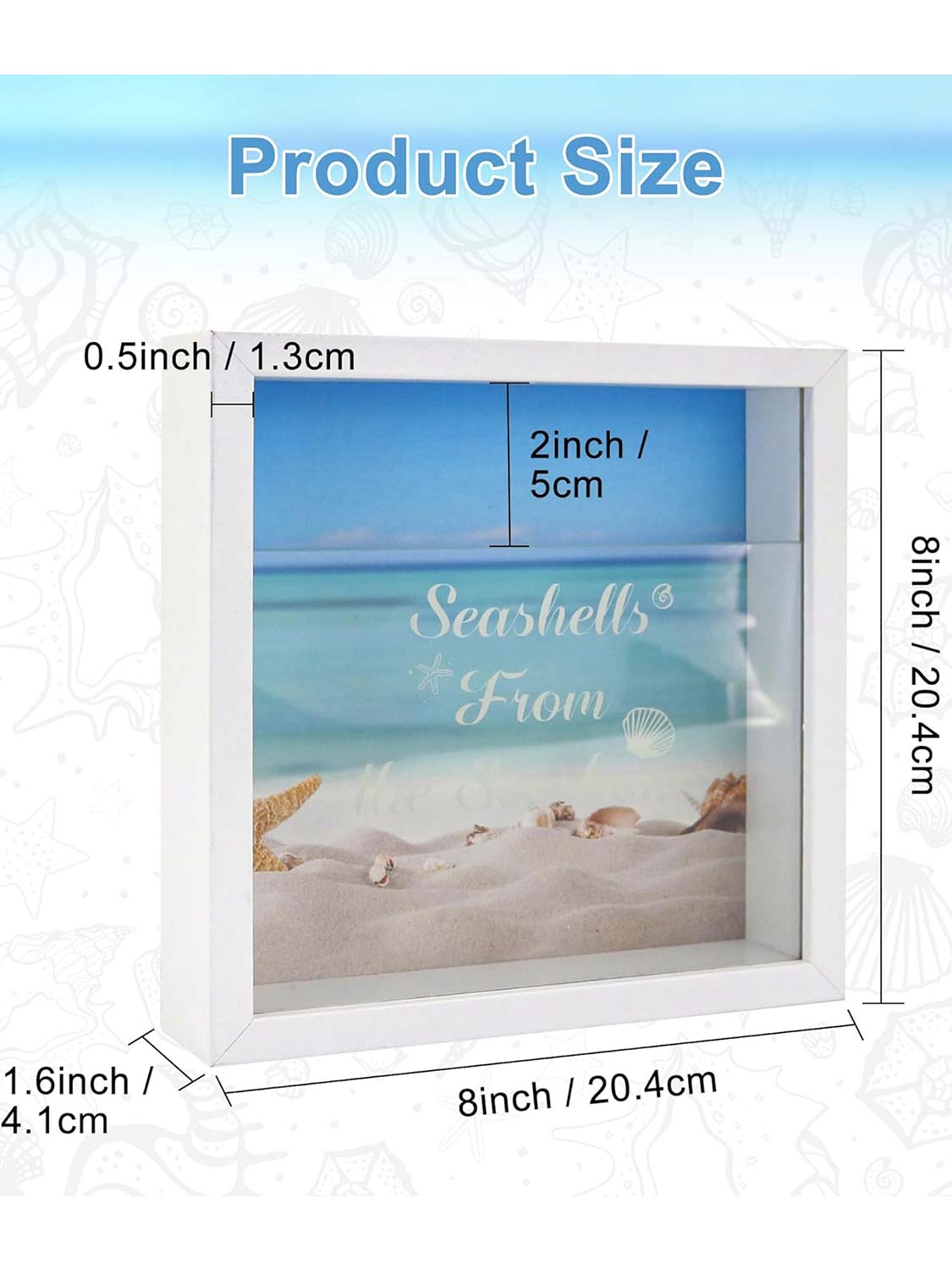 8*8 Travel Memory Shadow Box Ticket Stub Organizer with Slot - Various Colors & Styles Available