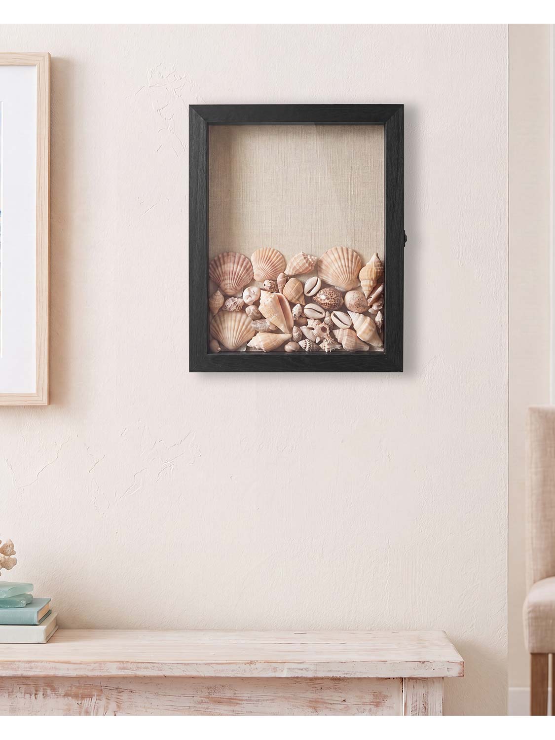 Extra Deep Wood Shadow Box with 3 Removable Panels - Various Colors & Sizes Available