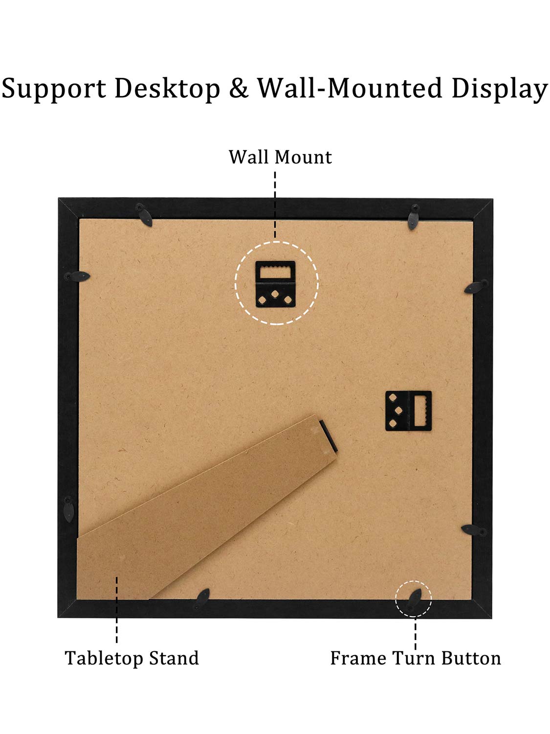 8*10 Wooden Picture Frame with Tassel Holder - 3 Colors Available